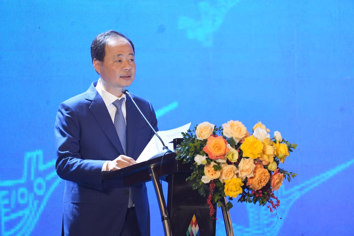 Thứ trưởng Bộ Khoa học và Công nghệ Trần Hồng Thái phát biểu tại Lễ công bố ngày 16/1/2024.