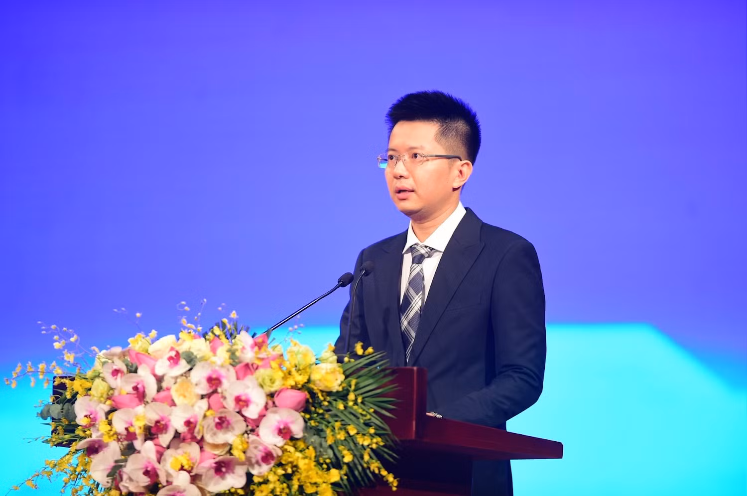 Ông Lê Việt Hòa - Giám đốc công ty VTC Online phát biểu khai mạc buổi lễ.