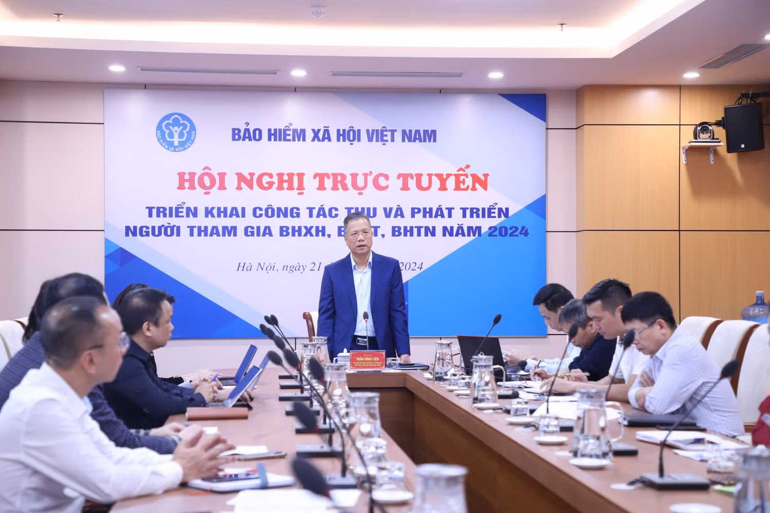 Phó TGĐ Trần Đình Liệu chỉ đạo tại Hội nghị.jpg