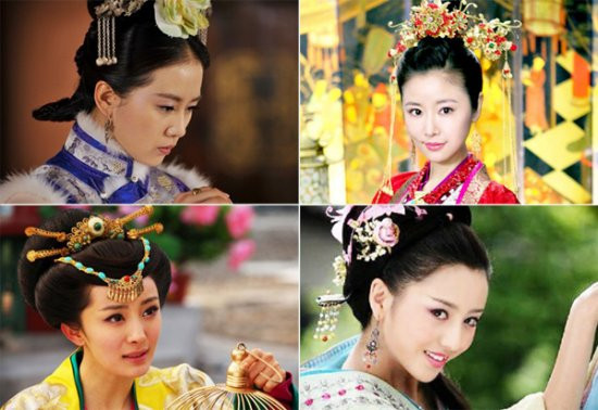 Tạo hình lung linh của họ trên các phim truyền hình cổ trang