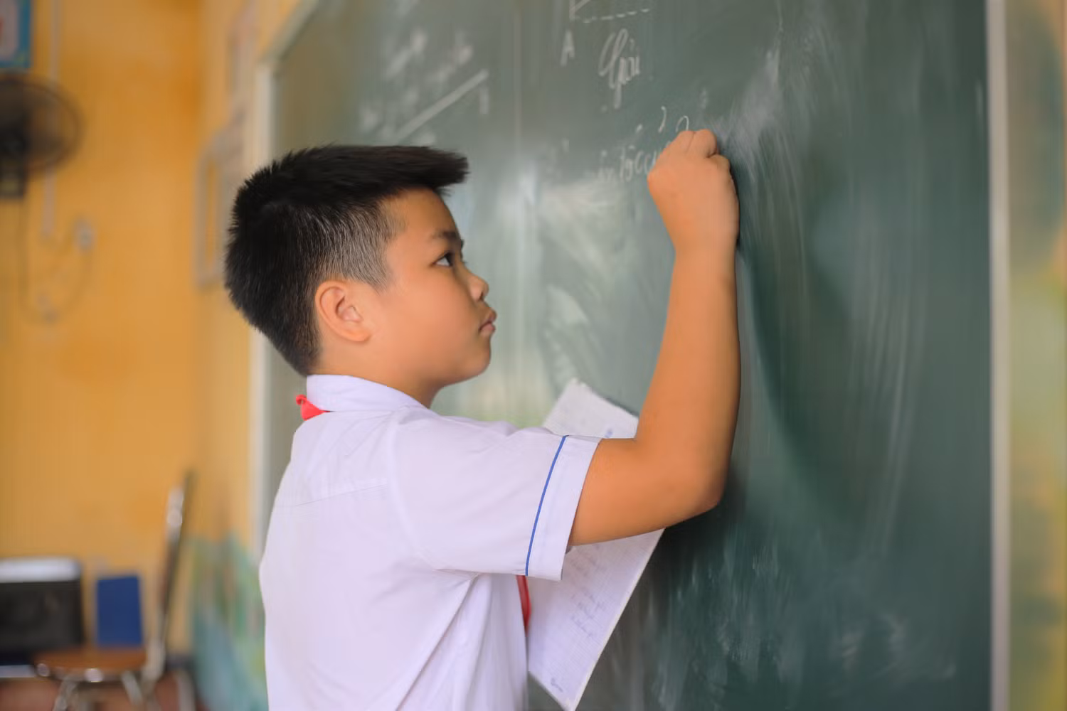 Vũ Minh Vũ có năng khiếu hội hoạ từ bé (Ảnh: LT)