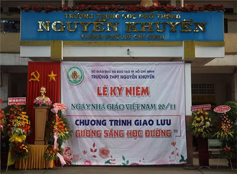Trường trung học phổ thông Nguyễn Khuyến, quận 10, Thành phố Hồ Chí Minh (ảnh: website nhà trường)
