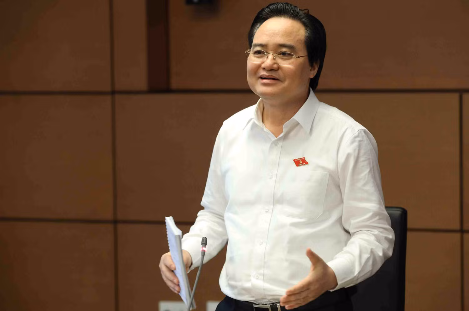 Bộ trưởng Bộ Giáo dục và Đào tạo Phùng Xuân Nhạ. (Ảnh: Vietnamnet)