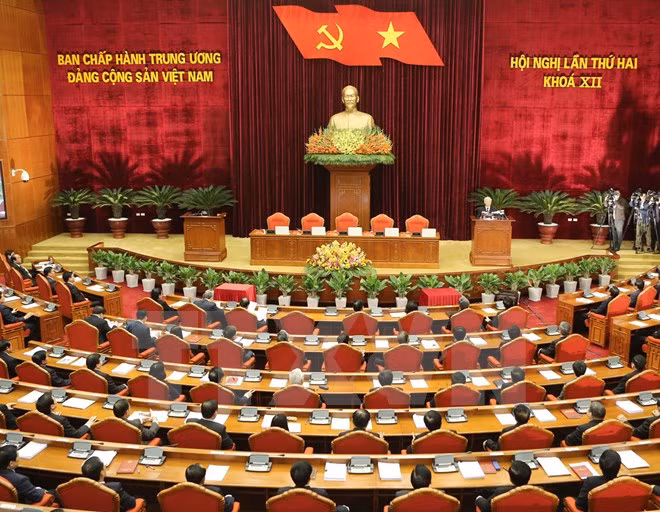 Hội nghị Trung ương 2 đã nhất trí cao về đề cử nhân sự ứng cử các chức danh lãnh đạo chủ chốt của nhà nước. ảnh: TTXVN.