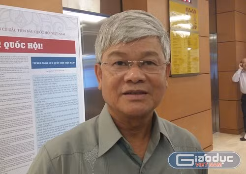 Đại biểu Quốc hội Nguyễn Anh Sơn nhận định, người dân Việt Nam thực sự vui mừng chào đón Tổng thống Obama. ảnh: Ngọc Quang.