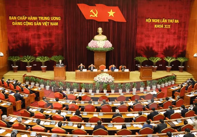 Hội nghị lần ba Ban chấp hành Trung ương đã bế mạc ngày 7/7. ảnh: TTXVN.