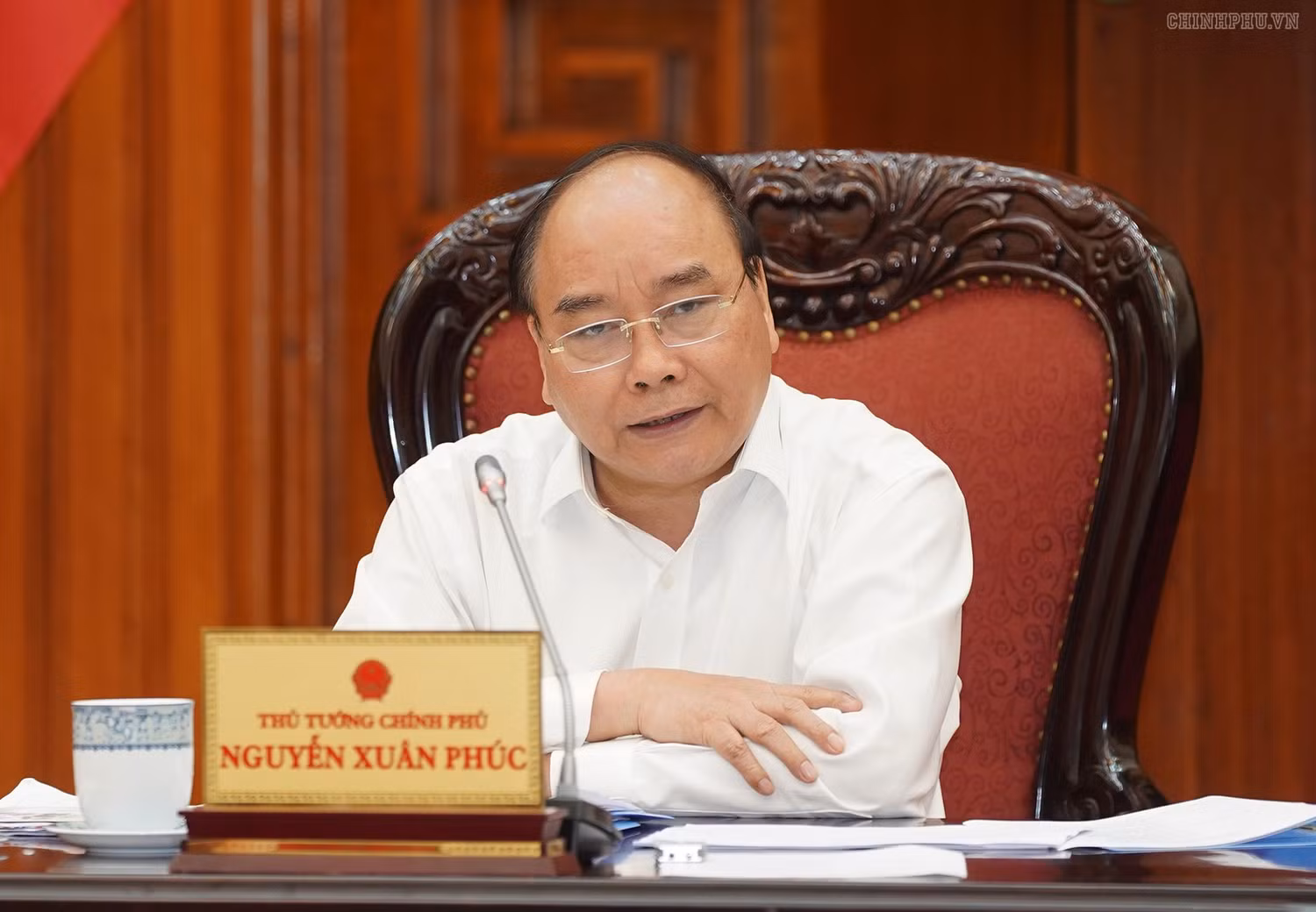 Thủ tướng chủ trì cuộc họp. Ảnh: VGP