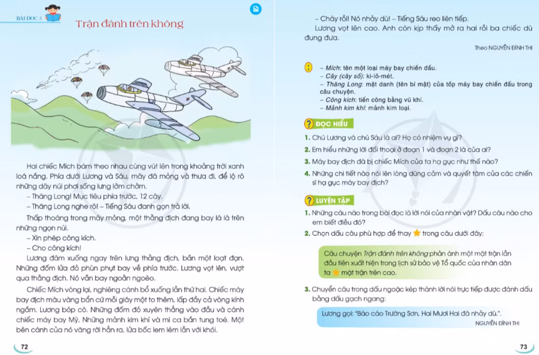 Bài đọc trong sách giáo khoa Cánh Diều mở ra nhiều hướng để giáo viên tích hợp giáo dục kỹ năng sống cho học sinh như tinh thần vượt khó, dũng cảm, tình yêu đất nước và trách nhiệm với Tổ quốc. Ảnh: website Nhà xuất bản Đại học Sư phạm Thành phố Hồ Chí Minh.