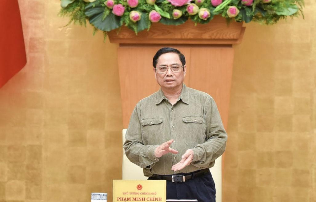 Thủ tướng Phạm Minh Chính phát biểu. Ảnh: VGP