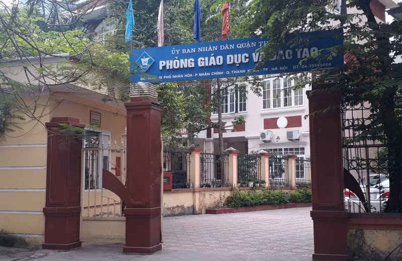 Phòng Giáo dục và Đào tạo quận Thanh Xuân, Hà Nội. Ảnh Mai Hồ.