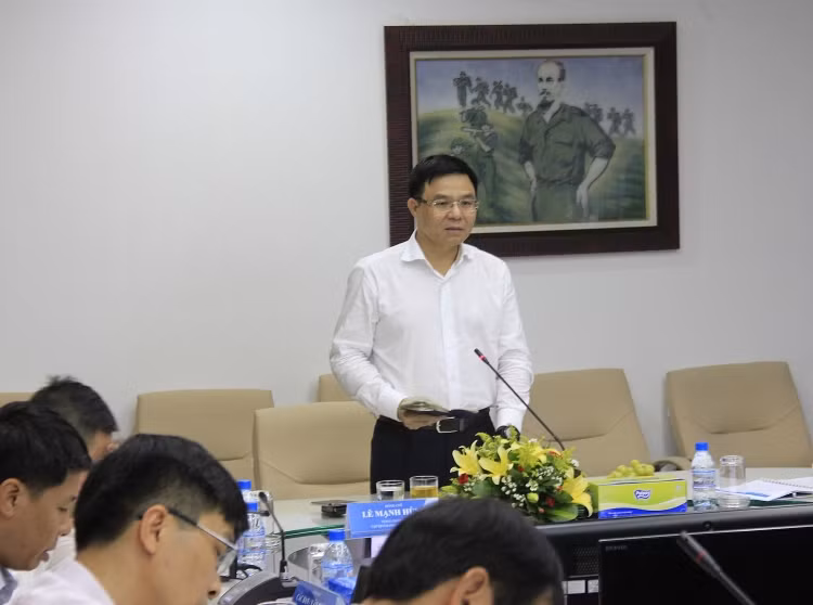 Tổng giám đốc PVN Lê Mạnh Hùng phát biểu kết luận buổi làm việc.