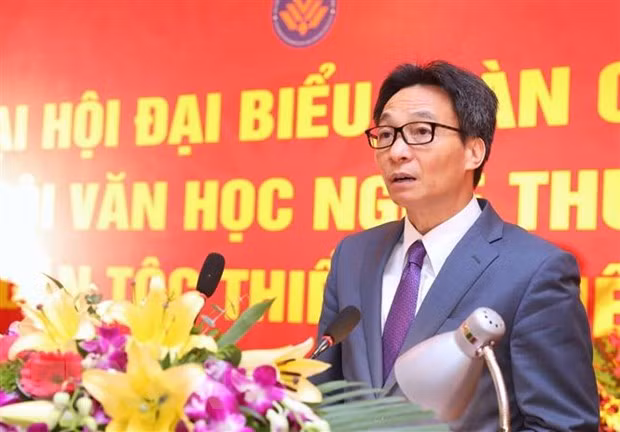 Phó thủ tướng Chính phủ Vũ Đức Đam phát biểu chỉ đạo Đại hội. (Ảnh: Thành Đạt/TTXVN)