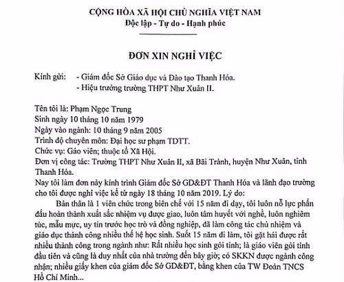 Hãy xem giáo viên xin nghỉ việc là chuyện bình thường như bao ngành nghề khác ảnh 2 Hãy xem giáo viên xin nghỉ việc là chuyện bình thường như bao ngành nghề khác ảnh 2