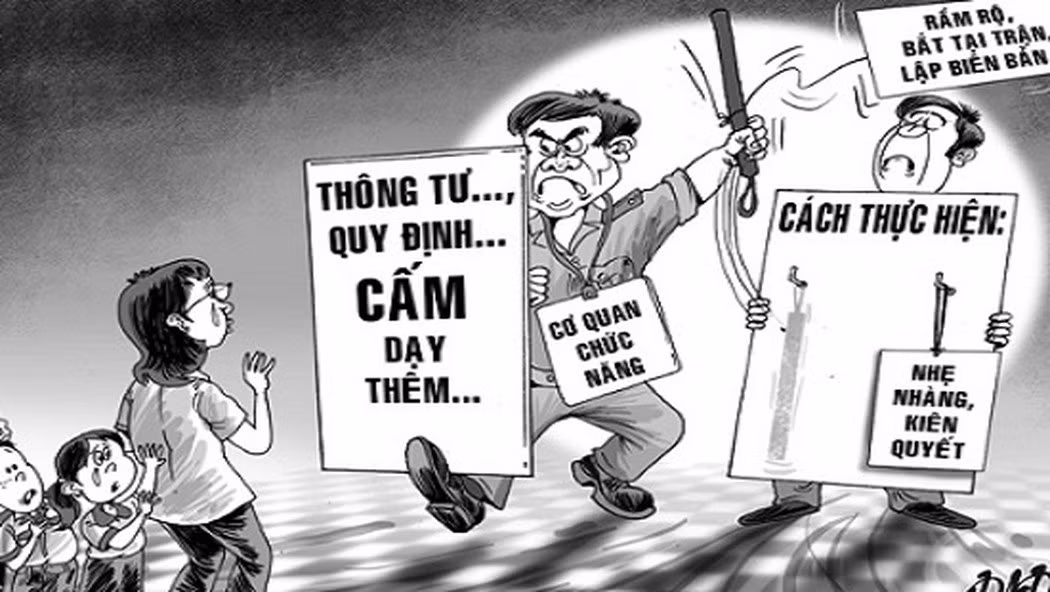 Việc cấm dạy thêm, học thêm hiện nay chưa được thực hiện đồng nhất (Ảnh minh họa Báo Công lý) Việc cấm dạy thêm, học thêm hiện nay chưa được thực hiện đồng nhất (Ảnh minh họa Báo Công lý)