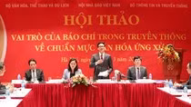 Phó Thủ tướng Vũ Đức Đam phát biểu tại hội thảo (Ảnh: Báo Văn hóa)
