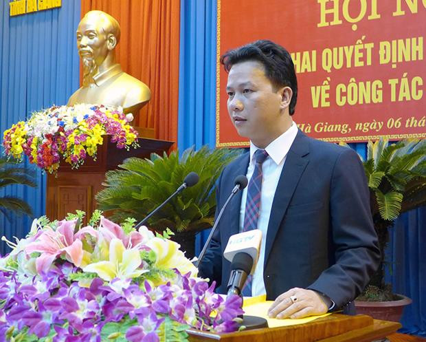 Ông Đặng Quốc Khánh- tân Bí thư tỉnh ủy tỉnh Hà Giang (Ảnh: Báo Hà Giang)
