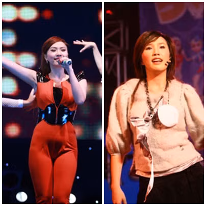 Cách mix jumsuit bó sát + thắt lưng thít chặt hay áo xống rộng thùng thình này đều "tố cáo" vòng eo "dư mỡ" của Bảo Thy