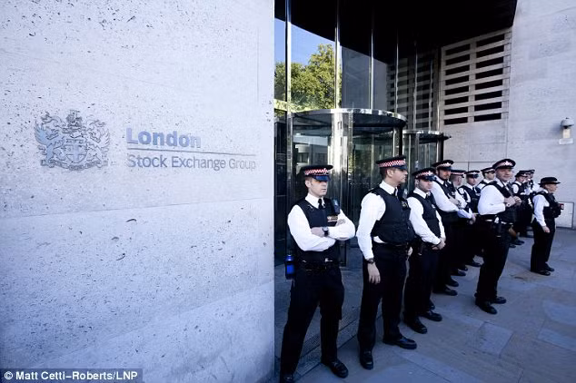 Cảnh biểu tình ở thành phố London hôm 15/10
