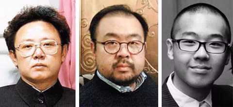 Từ trái sang phải: Chủ tịch Kim Jong-il, Kim Jong-nam và Kim Han-sol Từ trái sang phải: Chủ tịch Kim Jong-il, Kim Jong-nam và Kim Han-sol