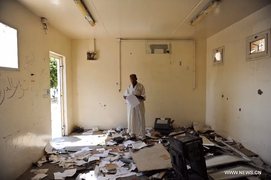 Bên trong tòa nhà House of Shame, ở Bab Al-azizia