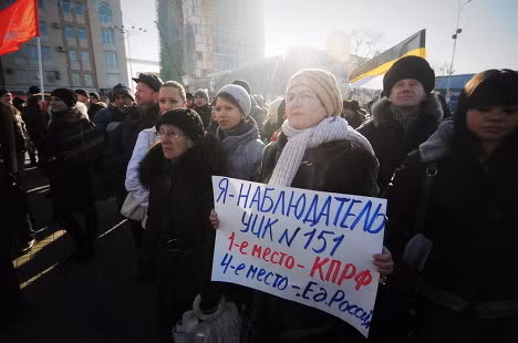 Người tham gia biểu tình tại Vladivostok Người tham gia biểu tình tại Vladivostok