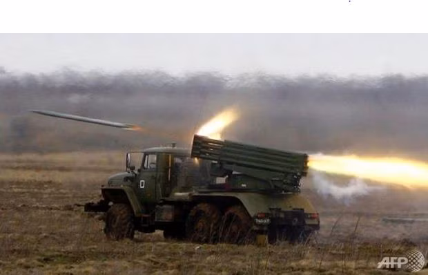 Dàn phóng tên lửa BM-21 Gard, hình minh họa.
