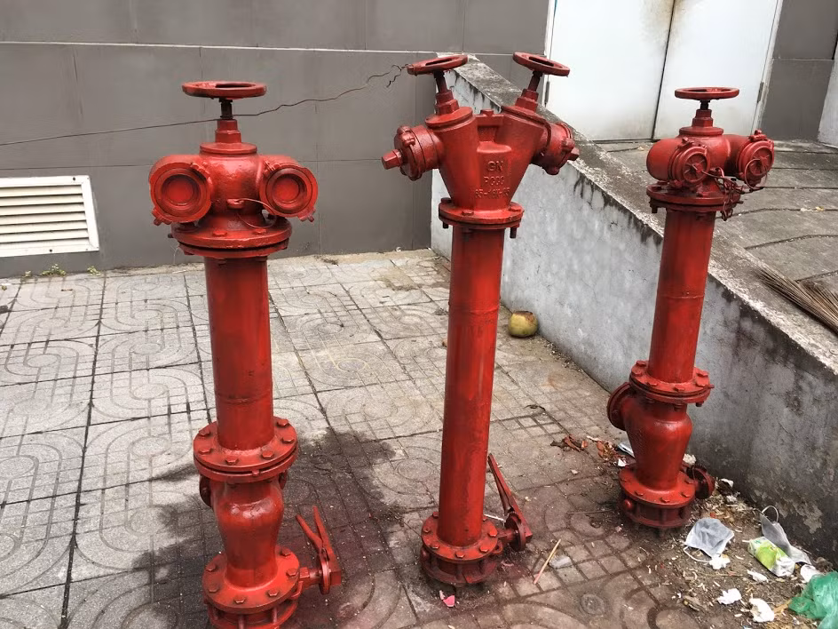 Trụ nước phòng cháy chữa cháy trên được sơn, sửa lại sau khi báo phản ánh: Ảnh chụp vào ngày 19/1/2020.