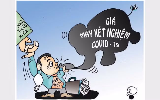Mọi hành vi móc ngoặc trục lợi trong dịch COVID - 19 đều đáng lên án. Tranh minh họa: Báo Nhân dân Mọi hành vi móc ngoặc trục lợi trong dịch COVID - 19 đều đáng lên án. Tranh minh họa: Báo Nhân dân