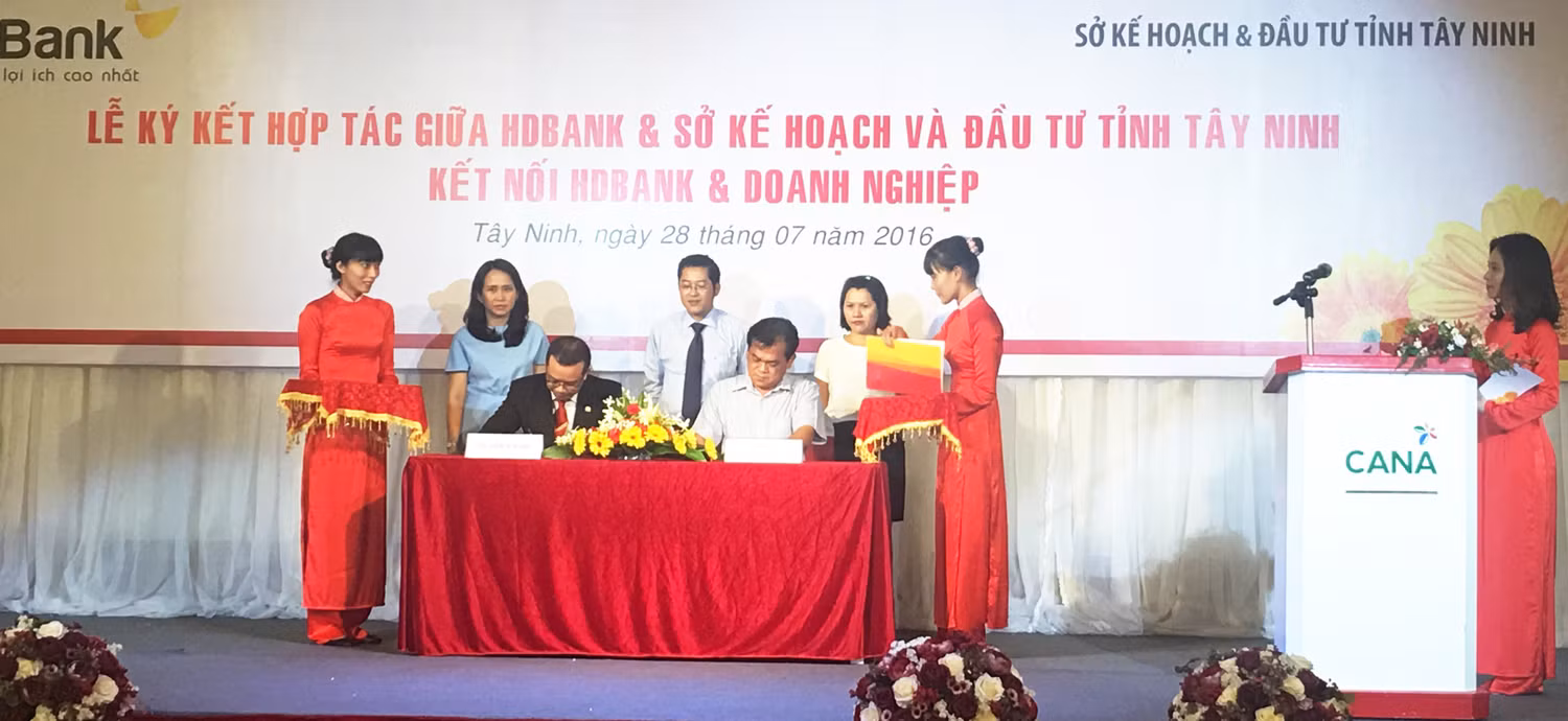 HDBank Tây Ninh và Sở Kế hoạch & Đầu tư Tỉnh Tây Ninh ký kết hợp tác HDBank Tây Ninh và Sở Kế hoạch & Đầu tư Tỉnh Tây Ninh ký kết hợp tác