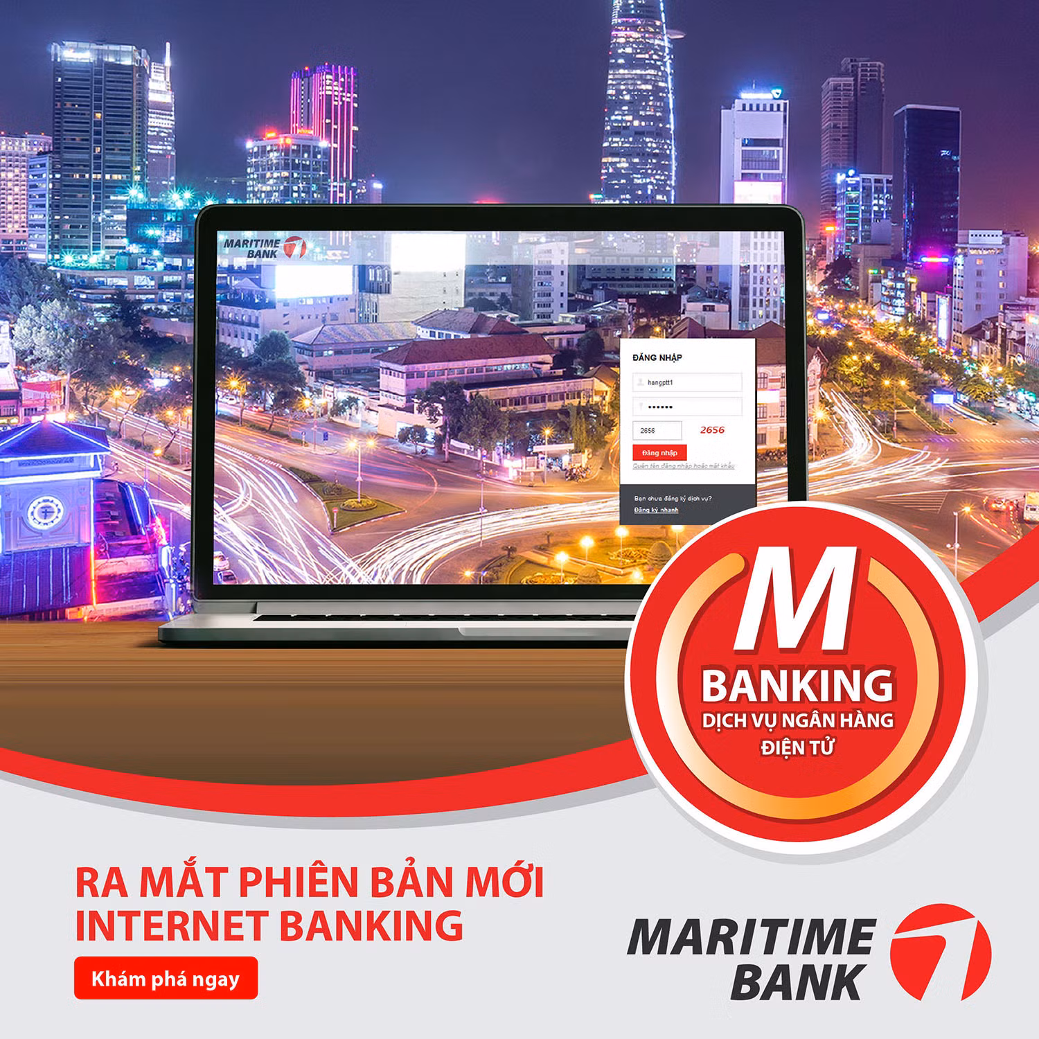Giao diện mới của Ngân hàng điện tử của Maritime Bank Giao diện mới của Ngân hàng điện tử của Maritime Bank