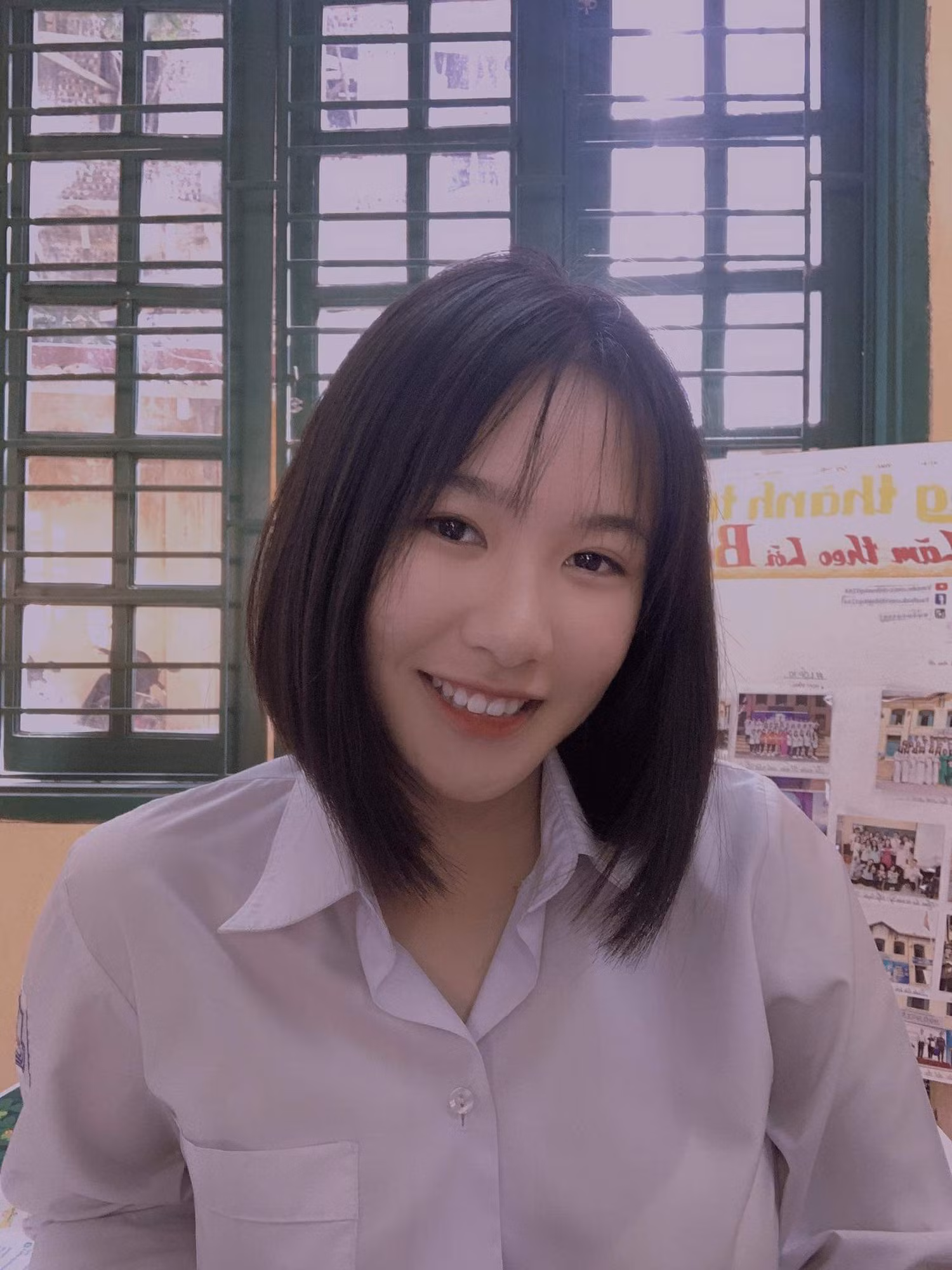 Em Nguyễn Thị Thùy Dương (học sinh lớp 12, Trường Trung học phổ thông Ngô Quyền, Hải Phòng) trúng tuyển 12 trường đại học tại Mỹ (Ảnh: Nhân vật cung cấp)
