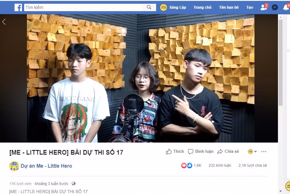 Giải Nhất 5 triệu đồng thuộc về Nhóm học sinh trường Trung học phổ thông An Hải (huyện An Dương, Hải Phòng). (Ảnh: LT)