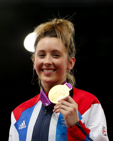 Jade Jones vừa giành HCV Olympic London 2012 môn Taekwondo...