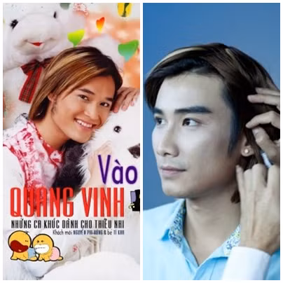 Quang Vinh (trái) và phiên bản "nhái" Chí Thiện.