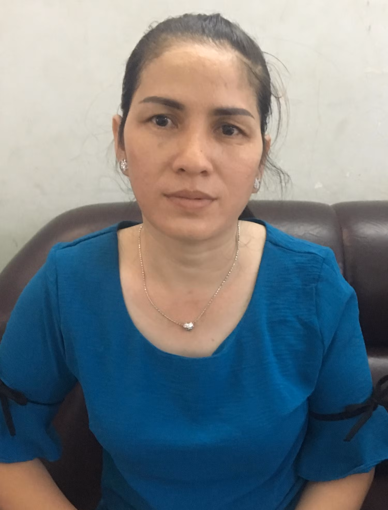 Chị Nguyễn Thị Thu Nga mẹ em Trần Công Mẫn, người đang bị hàm oan (Ảnh CTV)