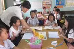 Một tiết học theo mô hình VNEN ở tỉnh Bình Thuận (Ảnh tác giả)