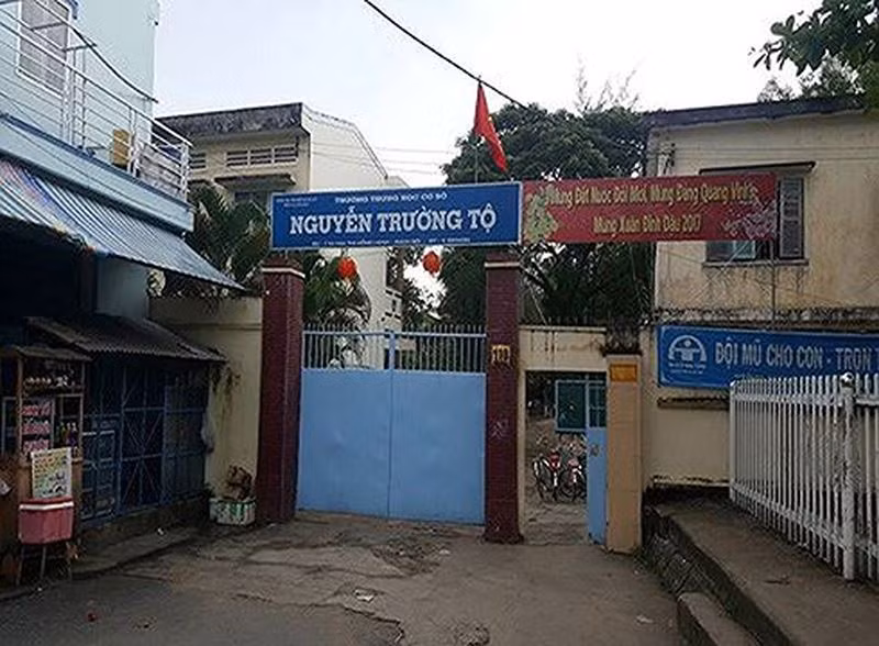 Trường Trung học cơ sở Nguyễn Trường Tộ, thành phố Rạch Giá, tỉnh Kiên Giang (ảnh: P.L)