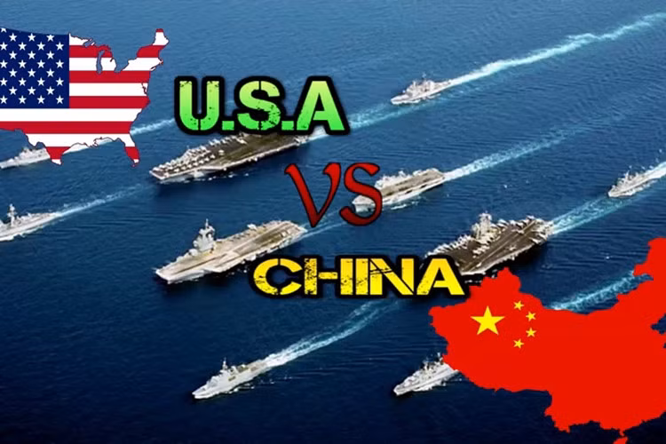 Biển Đông đang trở thành đấu trường cạnh tranh Trung - Mỹ, ảnh minh họa: anonhq.com.