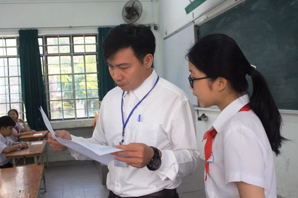 12.895 thí sinh dự thi môn Văn tại kỳ thi tuyển sinh lớp 10 trung học phổ thông ở Đà Nẵng. Ảnh: TT