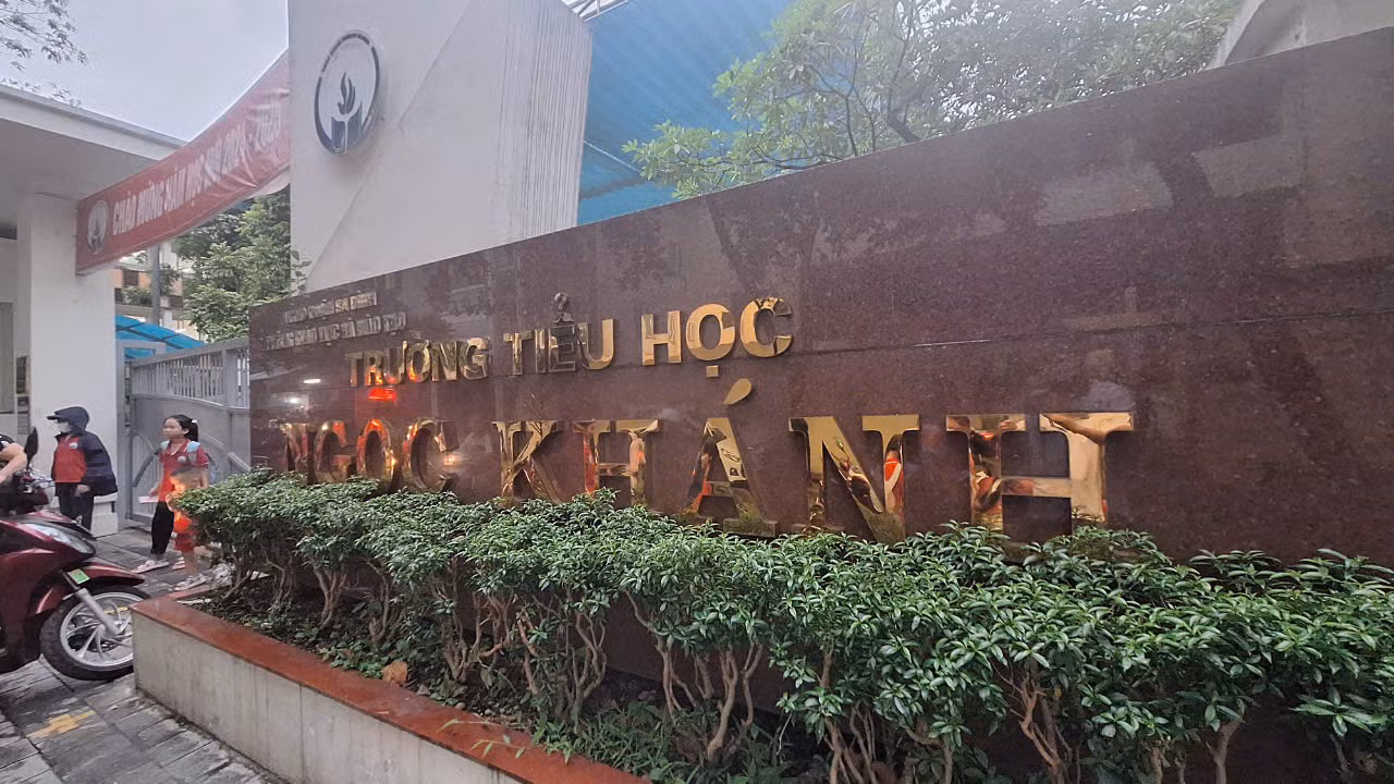 Trường Tiểu học Ngọc Khánh. (Ảnh: Mạnh Đoàn)