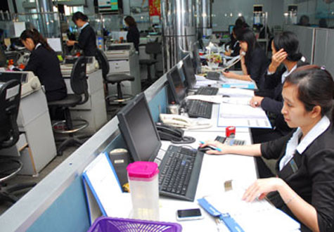 Ngành tài chính, ngân hàng luôn được đánh giá rất hấp dẫn đối với các thí sinh đăng ký dự thi. Ảnh: HTD