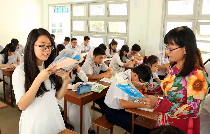 Hôm nay công bố chương trình giáo dục phổ thông mới. ảnh minh họa: Báo Đại Đoàn Kết.