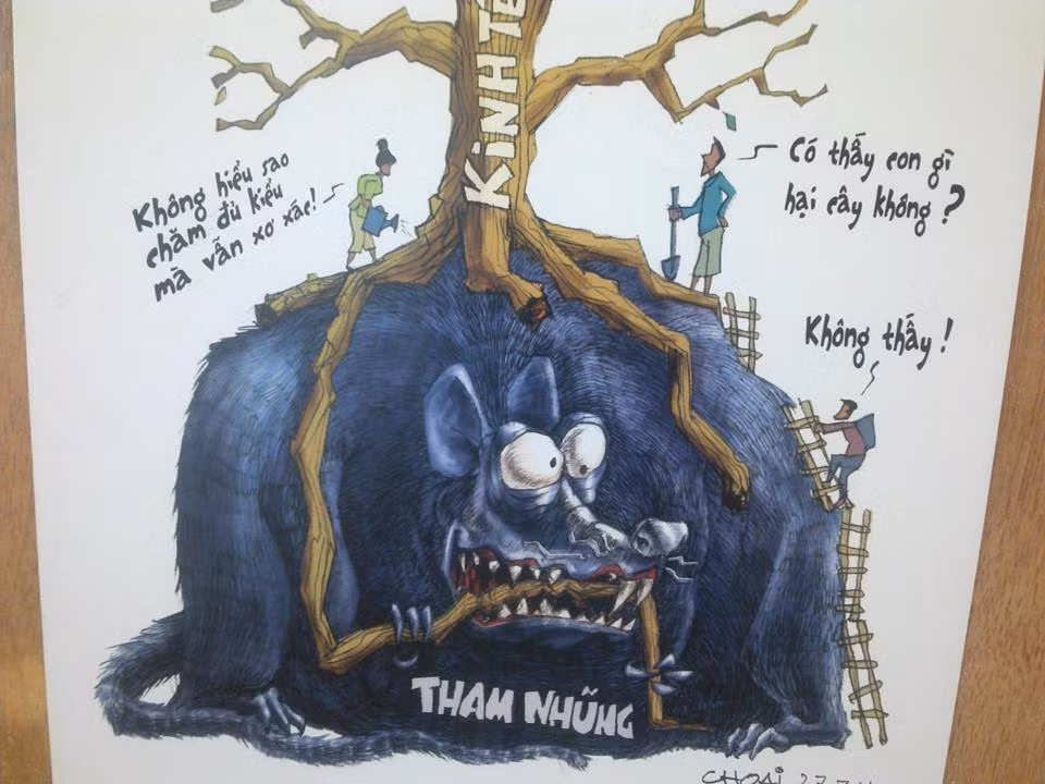 Tranh biếm họa báo chí: Nghiêng ngả chuyện đời qua từng nét vẽ ảnh 14 Tranh biếm họa báo chí: Nghiêng ngả chuyện đời qua từng nét vẽ ảnh 14