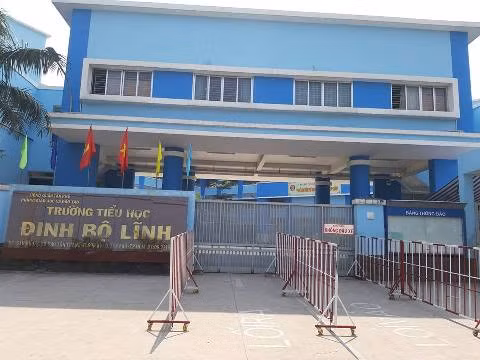 Trường tiểu học Đinh Bộ Lĩnh, phường Sơn Kỳ, quận Tân Phú (ảnh: P.L)
