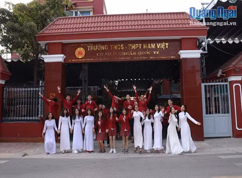 Một cơ sở của Trường liên cấp Nam Việt (ảnh: Báo Quảng Ngãi)