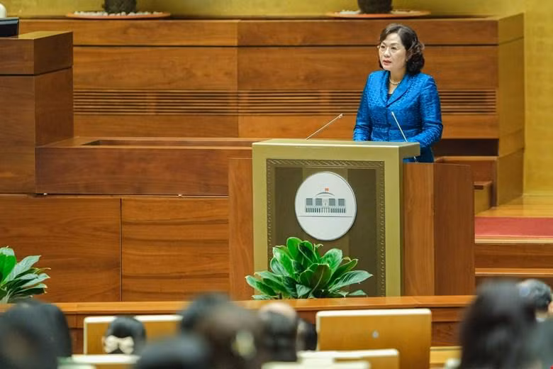 Thống đốc Ngân hàng Nhà nước Nguyễn Thị Hồng. (Ảnh: quochoi.vn).