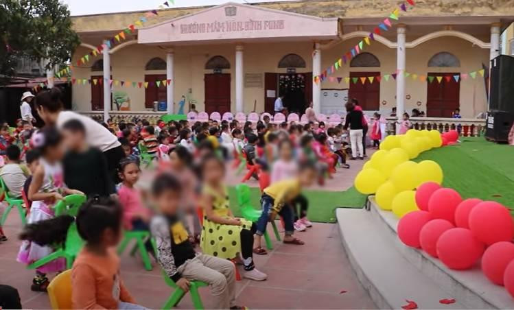 Ảnh minh họa chụp từ video trên tài khoản facebook nhà trường