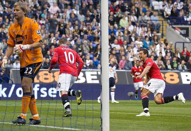 Rooney với bàn thắng thứ 2. Rooney với bàn thắng thứ 2.