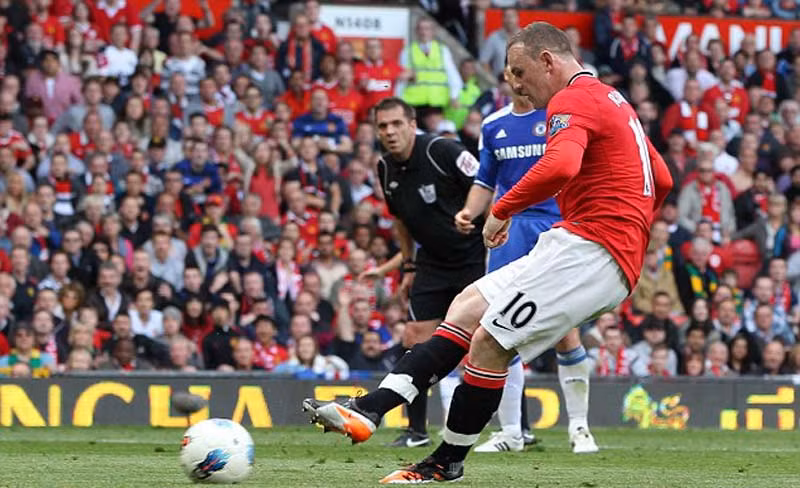 Rooney ghi bàn thứ 3 cho MU trước khi hết hiệp 1