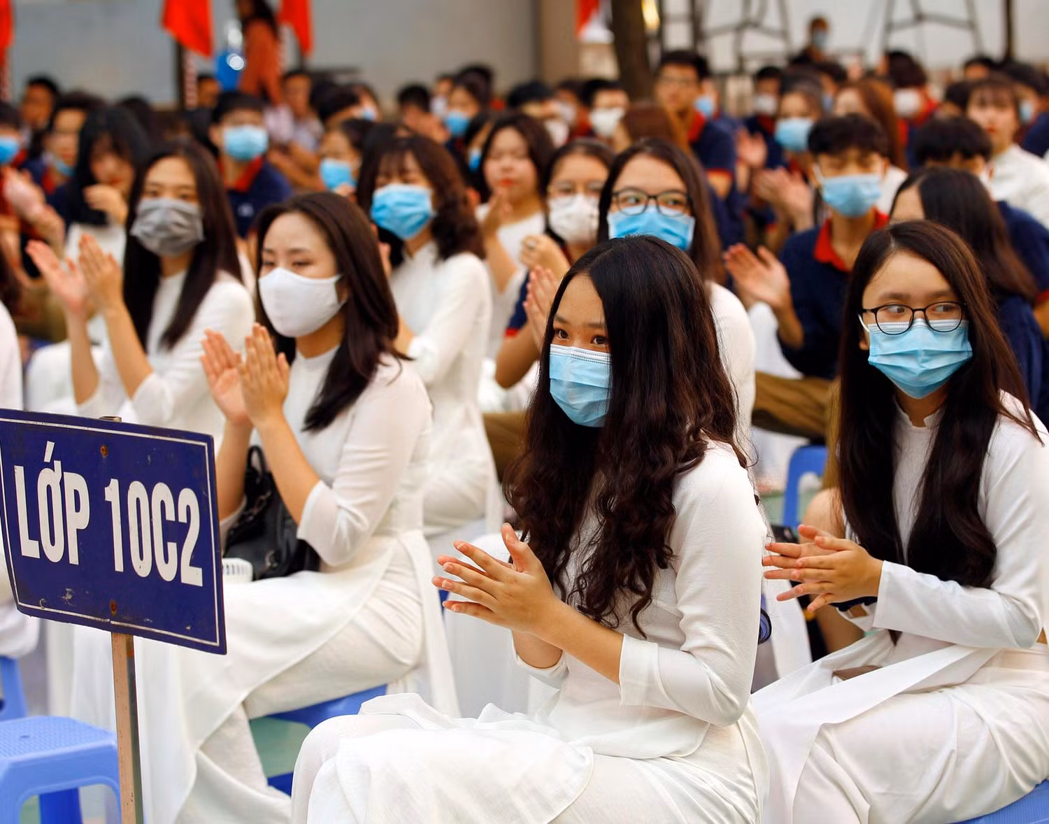 Học sinh hệ thống giáo dục Đoàn Thị Điểm, Hà Nội. Ảnh minh họa: T.D. Học sinh hệ thống giáo dục Đoàn Thị Điểm, Hà Nội. Ảnh minh họa: T.D.